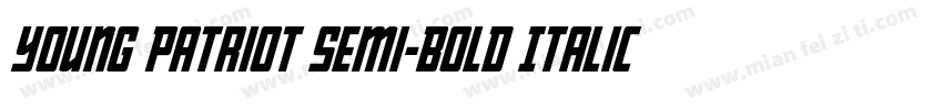 Young Patriot Semi-Bold Italic字体转换